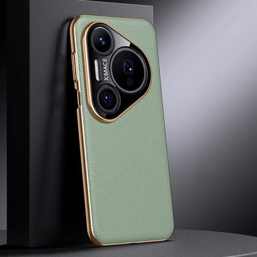 Funda de cuero genuino para Huawei Pura 80 Pro 5G (verde)