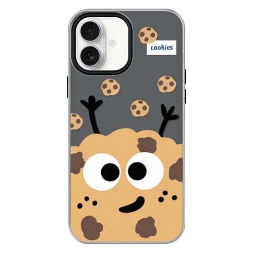 Funda híbrida TPU y Policarbonato iPhone 16 Plus Tacto Sedoso (Negro Galleta)
