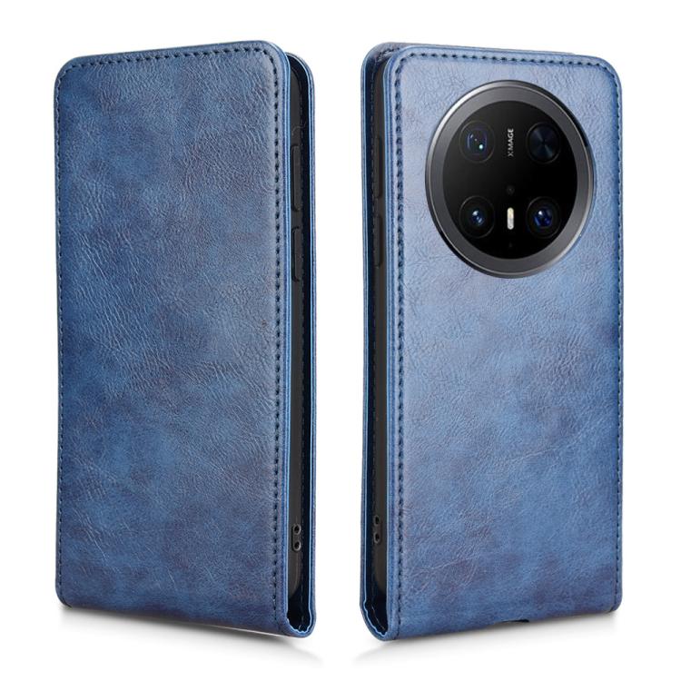 Funda de Cuero con Tapa Vertical Magnética para Huawei Mate 70 Pro/70 Pro+ (Azul)