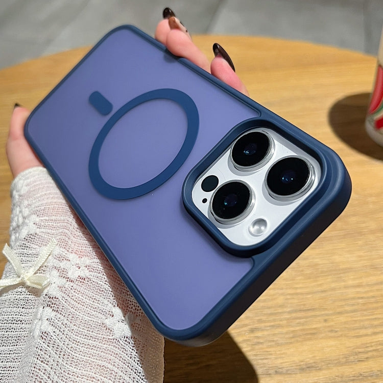 Funda para Teléfono Magsafe Frosted Skin Feel iPhone 16 Pro Max (Azul Oscuro)