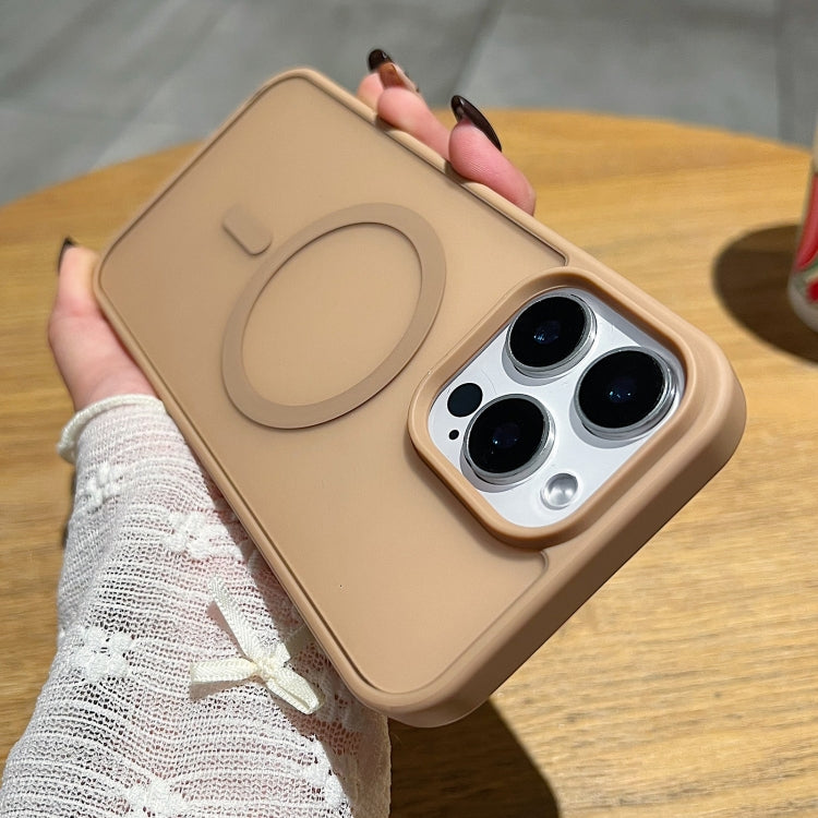 Funda para Teléfono Magsafe Frosted Skin Feel iPhone 14 Pro Max (Dorado del Desierto)