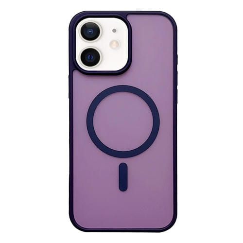 Funda para Teléfono Magsafe Frosted Skin Feel iPhone 12 (Morado Oscuro)
