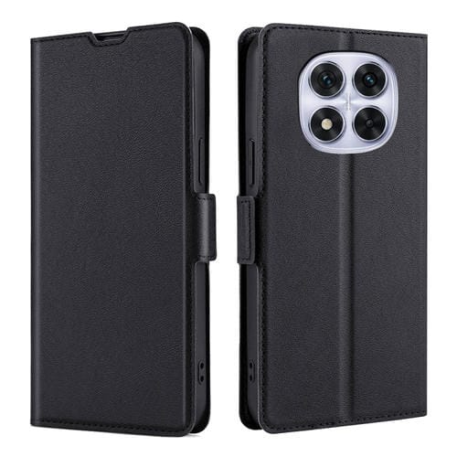 Funda de Cuero Ultrafina con Hebilla Lateral y Tapa Horizontal para Redmi Note 14 Pro 5G (Negro)