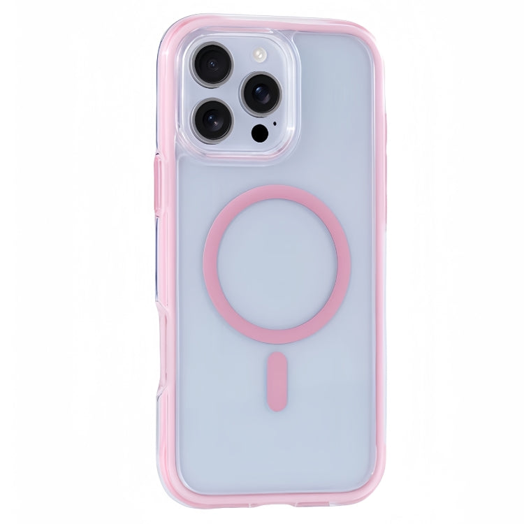 Funda para Teléfono Magsafe iPhone 16 Pro Max Vacuum Airbag Y2 Series (Rosa)