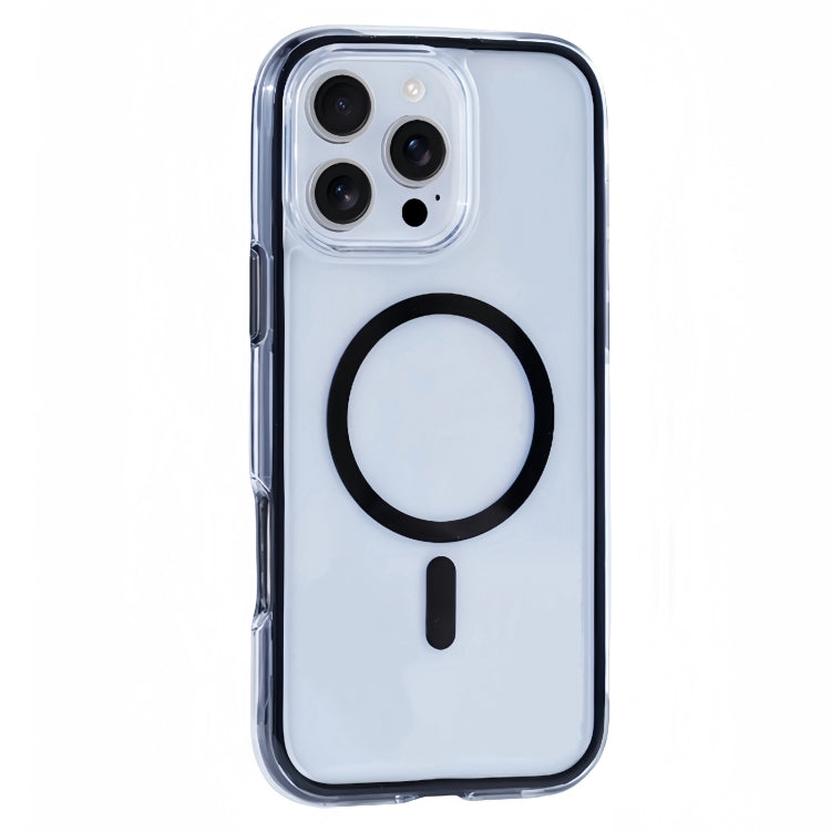 Funda para TelĂ©fono con ImĂĄn Magsafe Transparente iPhone 16 Pro Serie Y2 con Bolsa de VacĂo (Negra)