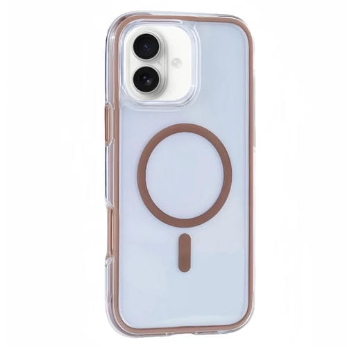 Funda para Teléfono con Imán Magsafe Transparente iPhone 16 Serie Y2 (Bronce)
