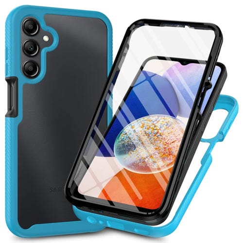 Funda para TelĂ©fono Samsung Galaxy A25 5G Starry Sky Solid Color Series PC + TPU con PelĂcula Pet (Azul Cielo)