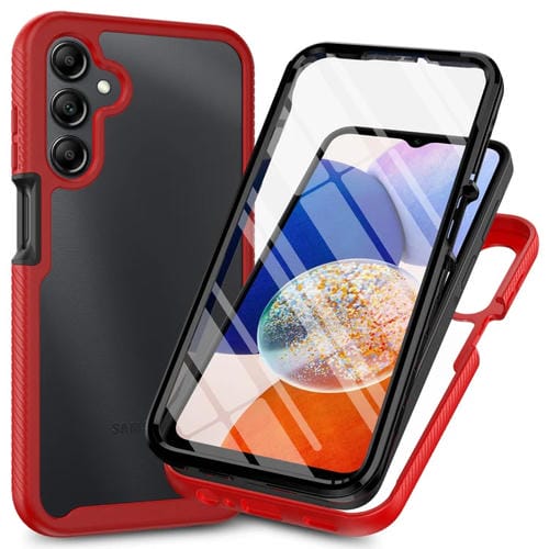 Funda para TelĂ©fono Samsung Galaxy A25 5G Starry Sky Solid Color Series PC + TPU con PelĂcula Pet (Rojo)