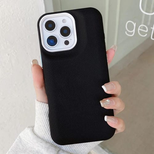 Funda de Cuero para iPhone 15 Pro Textura (Negra)