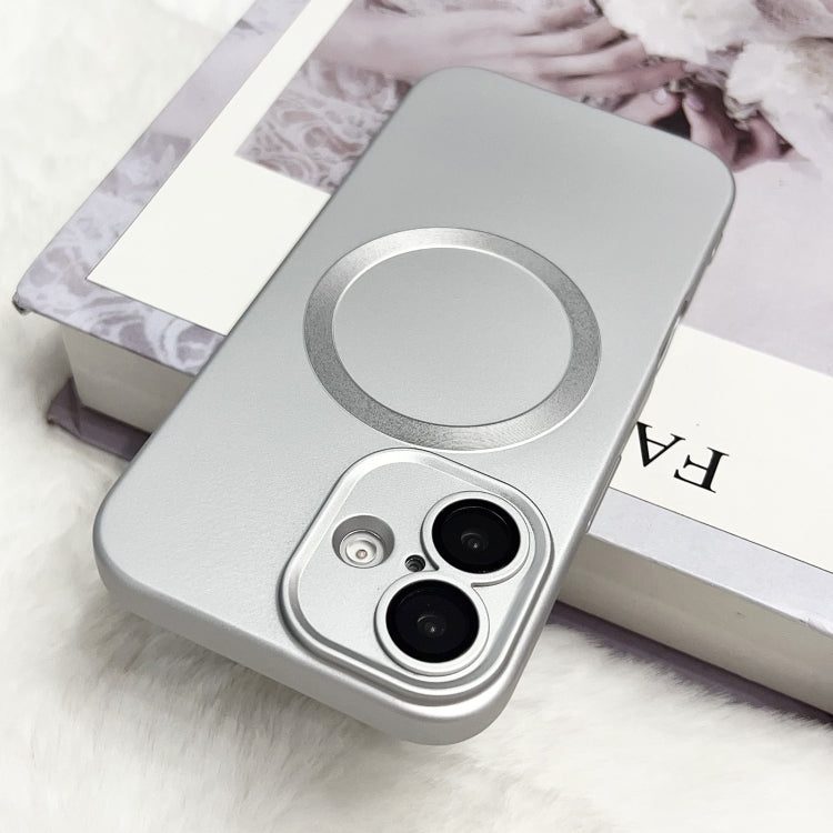 Funda para Teléfono TPU Magsafe iPhone 11 Pro Textura Cd Pintura Metalizada (Plateada)