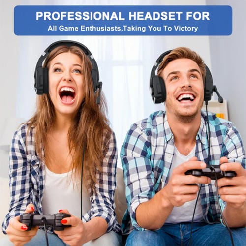 Auriculares Para Juegos Supraurales Kotion Each G9000 Plus Con Micrófono Cable 2,1 M (Negro)