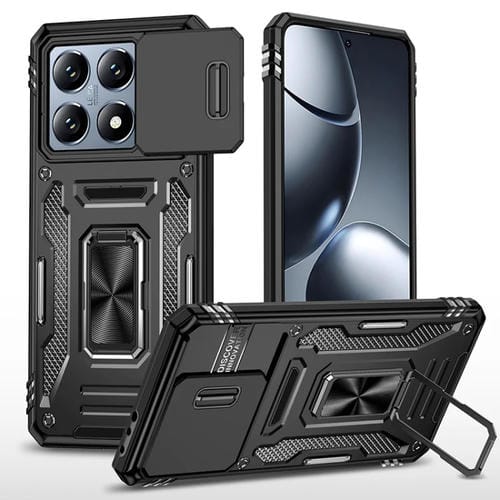 Funda Protectora Híbrida de TPU para Cámara Xiaomi 14T Pro Armor PC (Negra)