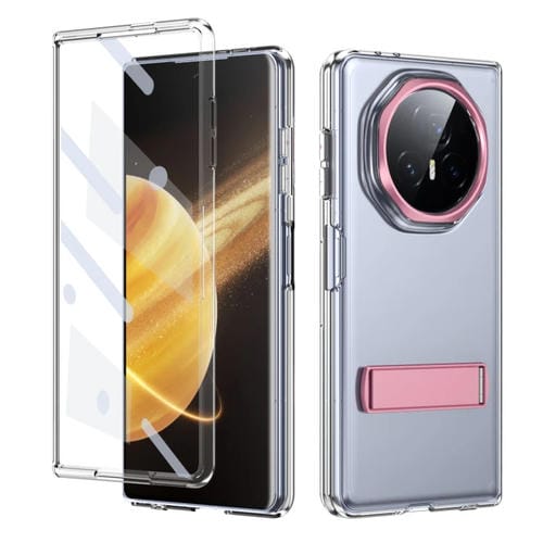 Funda hĂbrida TPU para PC con soporte para hielo Honor Magic V3 (Rosa)