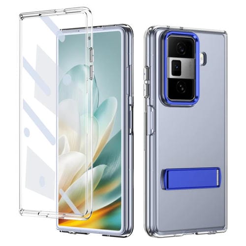 Funda hĂbrida TPU y PC con soporte para hielo para Honor Magic Vs3 (Azul)