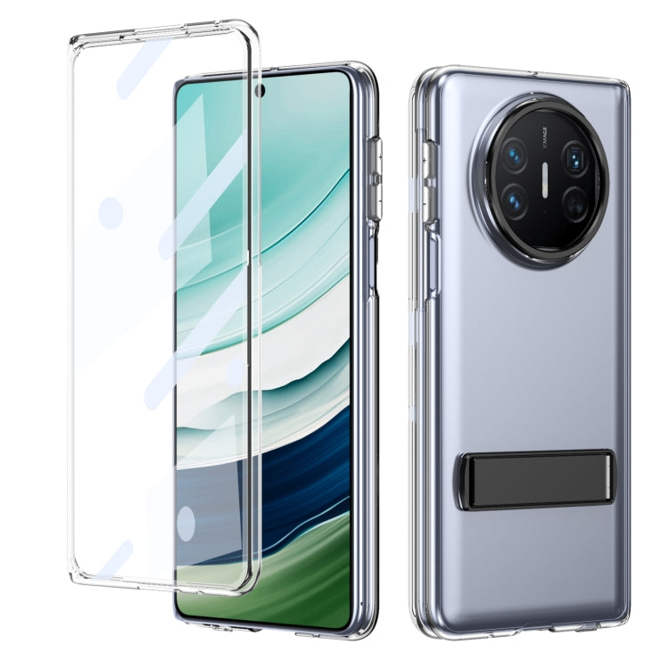 Funda híbrida TPU para PC con soporte frío para Huawei Mate X5 (Negra)