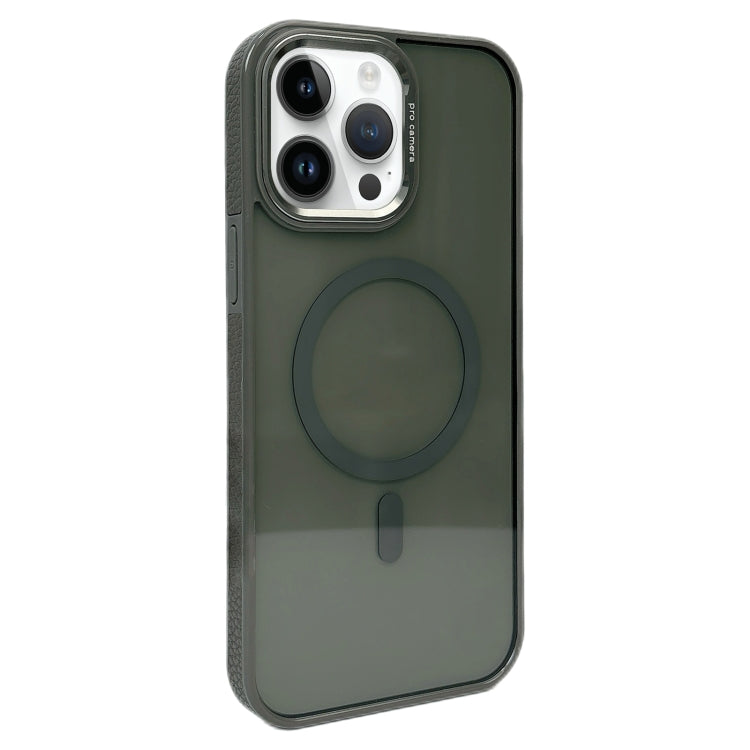Funda para Teléfono con Marco de Lente de Metal Magsafe para iPhone 13 Pro (Gris Oscuro)