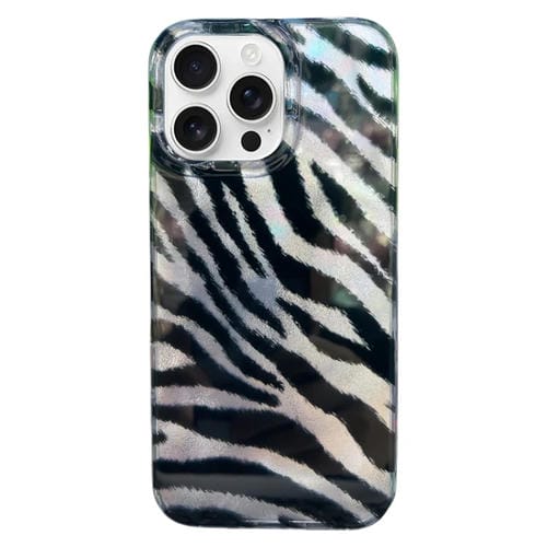 Funda TPU Doble Capa iPhone 16 Pro Patrón Imd Estampado de Cebra