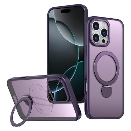 Estuche para Teléfono Wing Series Gen2 Magsafe con Soporte de Anillo para iPhone 16 Pro Max (Morado Oscuro)