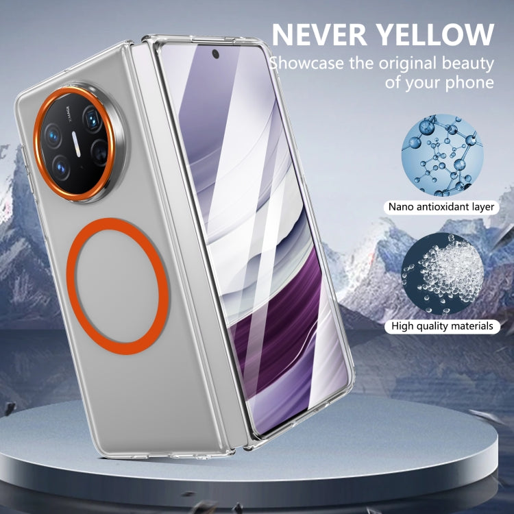 Funda para Teléfono Huawei Mate X5 Lce Folding Series con PC Transparente Integrada Magsafe (Naranja)