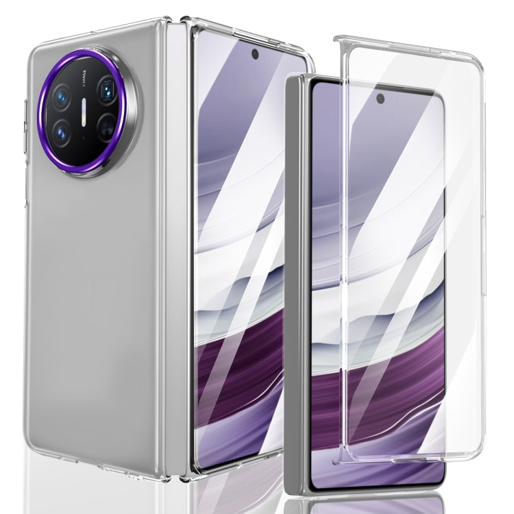 Funda de PC Transparente Integrada para Huawei Mate X3 Serie Plegable Lce (Morado)