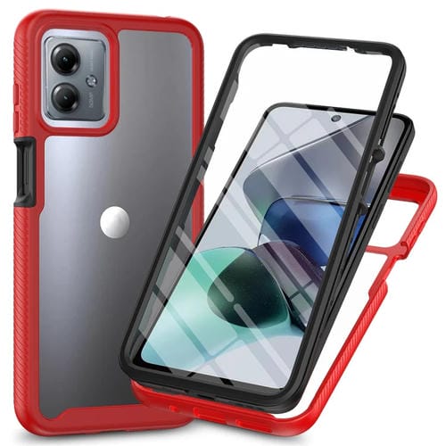 Funda para TelĂ©fono PC + TPU con PelĂcula Pet Motorola Moto G14 (Rojo)