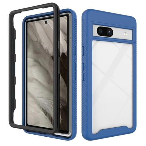 Funda TPU Transparente Google Pixel 7A a Prueba de Golpes (Azul Oscuro)