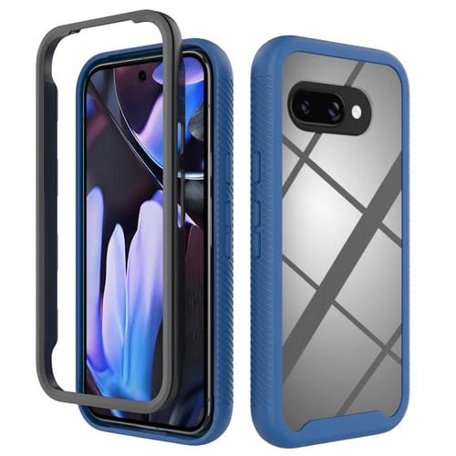 Funda TPU Transparente para Google Pixel 9A a Prueba de Golpes (Azul Oscuro)