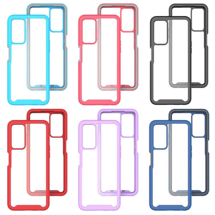 Funda para Teléfono T-Mobile Revvl V+ 5G TPU Transparente a Prueba de Golpes (Negro)