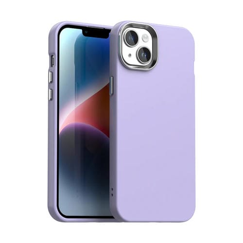 Funda para Teléfono iPhone 14 Plus Serie Colorida a Prueba de Golpes (Morado)