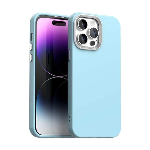 Funda para Teléfono iPhone 14 Pro Serie Colorida a Prueba de Golpes (Azul)