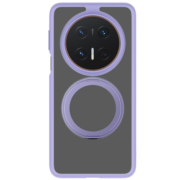 Funda para Teléfono Huawei Mate 70 Pro/70 Pro+ con Soporte Giratorio 360 Grados (Morado)