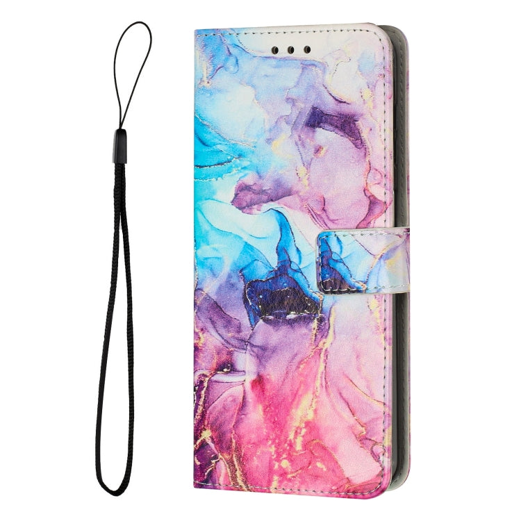 Funda de Cuero con PatrĂłn de MĂĄrmol para OnePlus Nord N30 Se (Rosa y Morado)