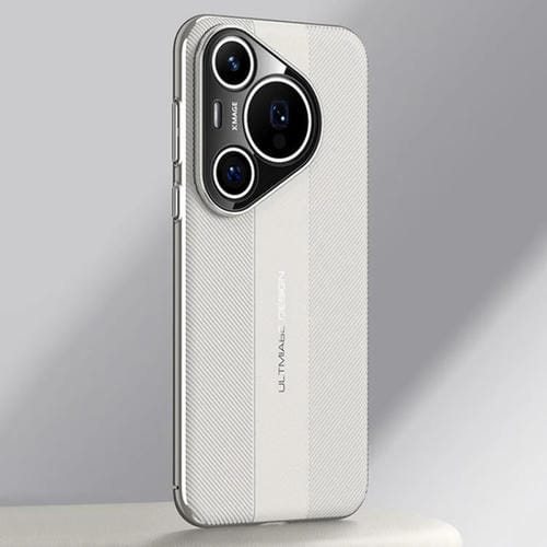 Funda Piel SintĂ©tica Huawei Pura 70 Pro Diseño Ăltima GeneraciĂłn (Blanca)