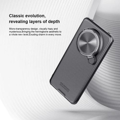 Funda PC Translúcida Nillkin Camshield Prop para Huawei Mate 70 Pro / 70 Pro+ (Negra)