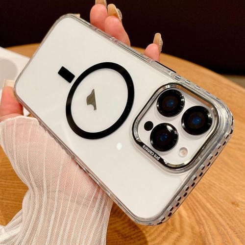 Funda Transparente Magsafe para iPhone 11 Pro con PelĂcula para Lente (Negra)