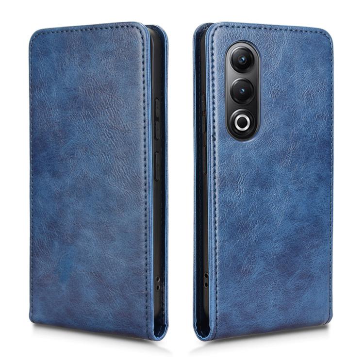 Funda de Cuero Magnética con Tapa Vertical para Teléfono Itel S25 (Azul)