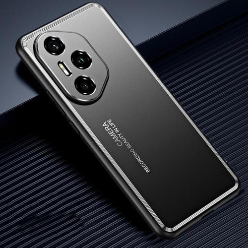 Funda de Metal Esmerilado para Honor 300 Pro (Negra)