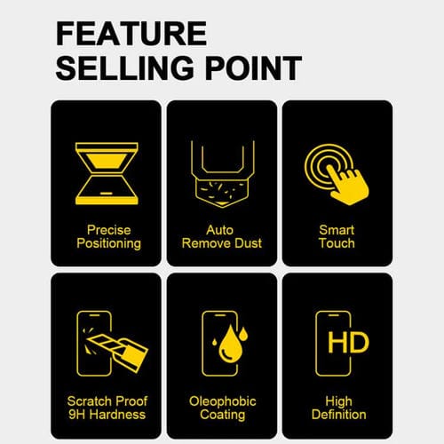 Película de Vidrio Templado HD para iPhone 12 Pro Max Fácil Instalación