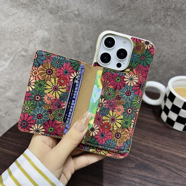 Funda para iPhone 15 Pro Max Denior D24 Paint con Ranura para Tarjeta Magsafe (Mariposas Azules)