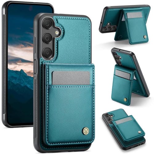 Funda Pu Samsung Galaxy A25 5G Jeehood J06 con Tarjetero Rfid Magsafe (Verde)