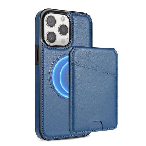 Funda para Teléfono Magsafe iPhone 14 Pro Max con Tarjetero Desmontable (Azul)