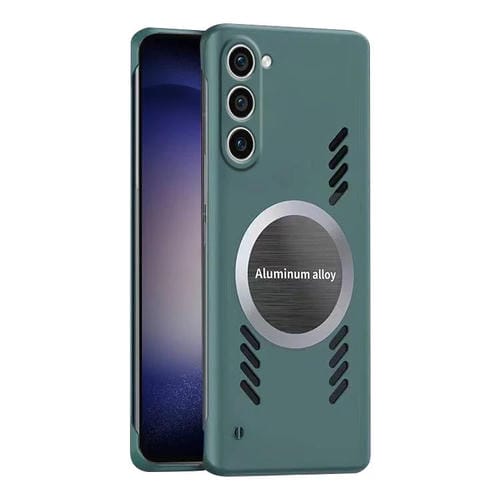 Estuche para Teléfono Samsung Galaxy S23 5G con Refrigeración de Grafeno sin Marco y Lente (Azul Marino)