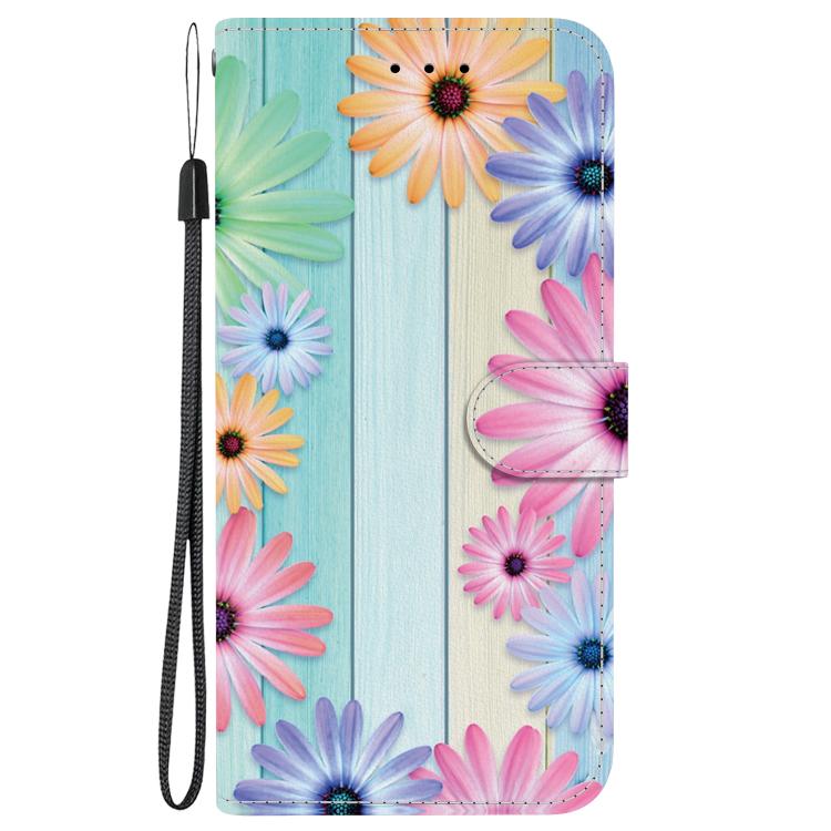 Funda de Cuero con Dibujo y Textura de Cristal para OnePlus Nord Ce 3 Lite/N30 (Girasoles)