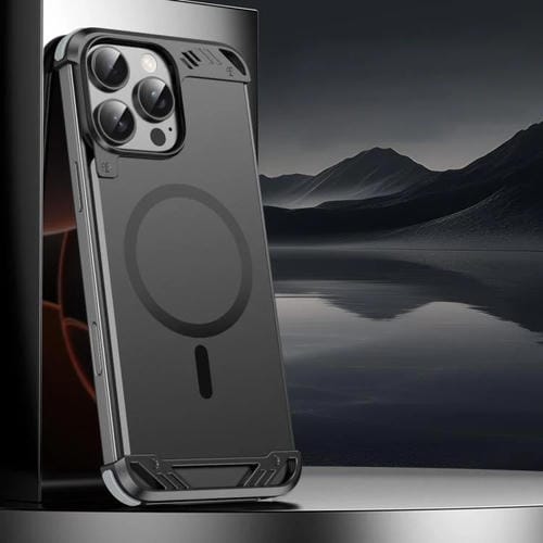 Funda para Teléfono R-Just RJ63 con Aroma Mecha y Magsafe sin Marco para iPhone 13 Pro Max (Negra)