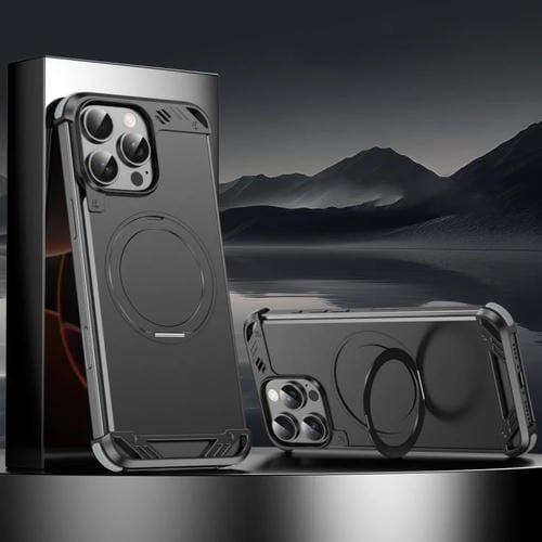 Funda para Teléfono R-Just RJ63-1 con Soporte Magsafe para iPhone 13 Pro Max (Negro)