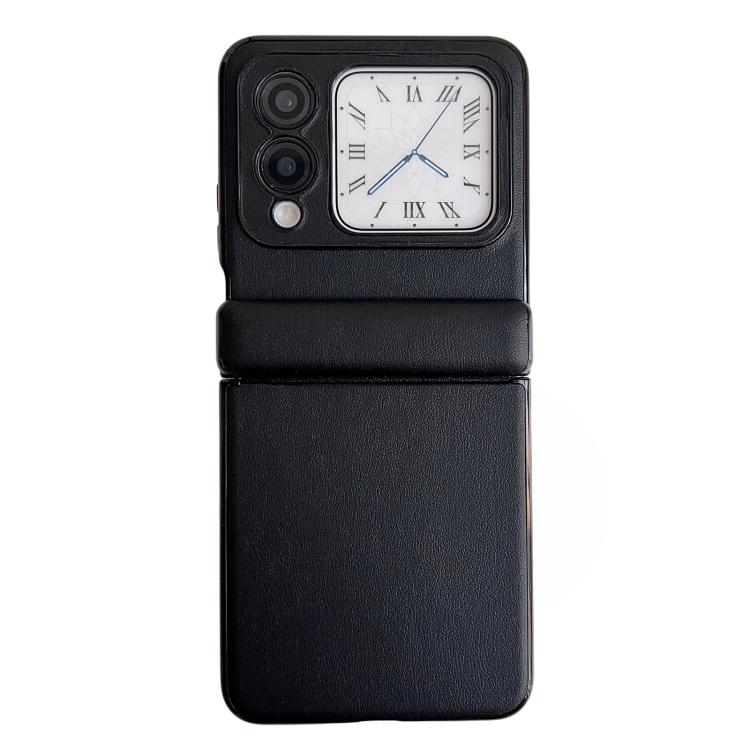 Funda de Cuero Huawei Nova Flip con Textura y Eje Magnético Integrado (Negro)