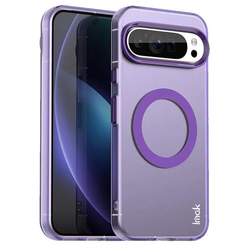 Funda para Teléfono Imak Candy Series a Prueba de Golpes Magsafe para Google Pixel 9 Pro XL (Morado)