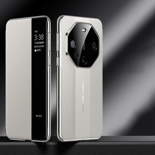 Funda para Teléfono Huawei Mate 60 Pro Diseño Imitación Ventana Smart View (Blanca)