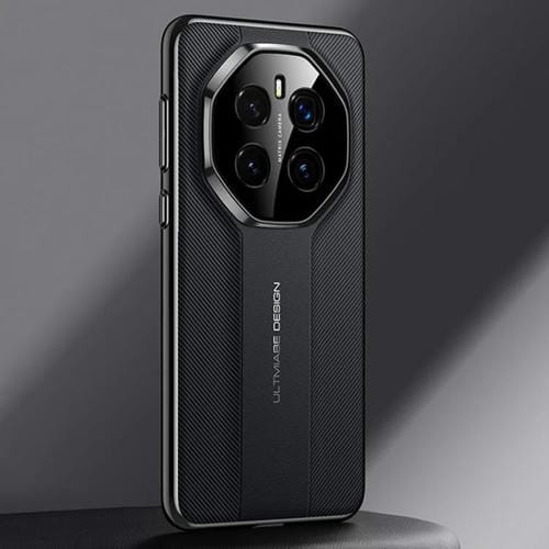 Funda de Cuero Liso con Diseño de Imitación Ultimate para Honor Magic7 (Negro)