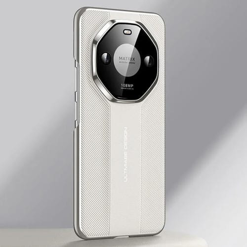 Funda de Cuero Liso con Diseño de Imitación Ultimate para Honor X50 Pro (Blanco)